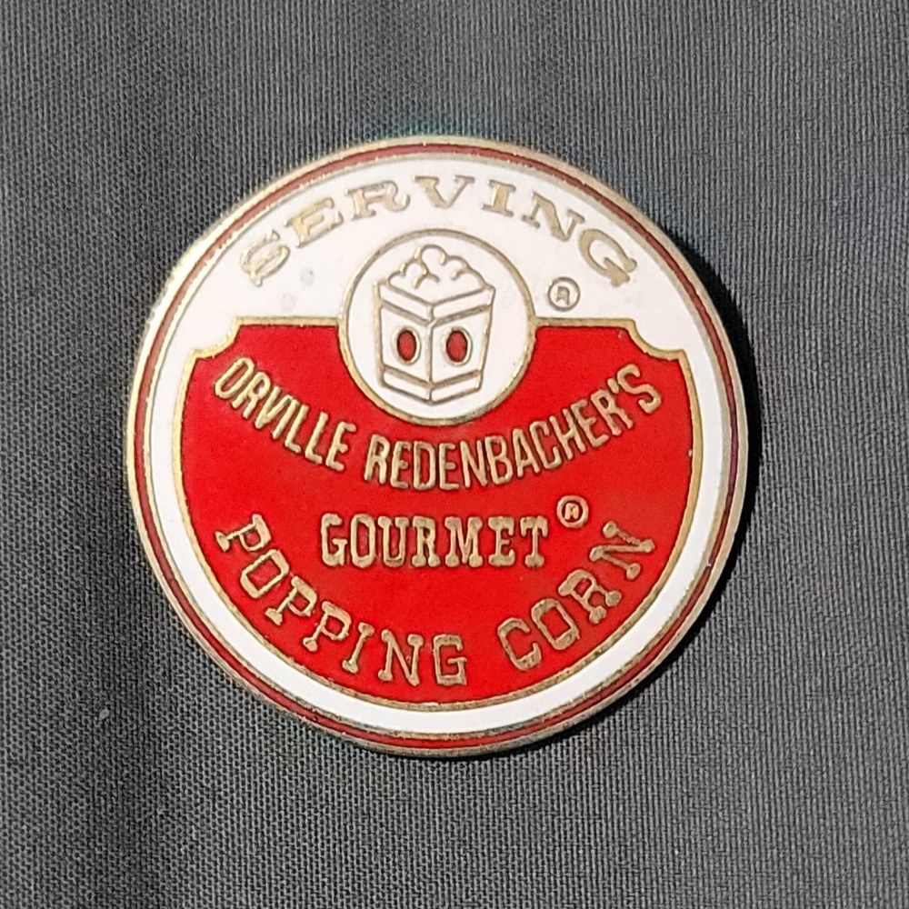 Vtg Disneyland Cast Member Orville Redenbacher Popcorn Sponsor Disney Pin
